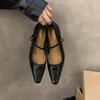 Versatile spring evening new shoes small thick heel Mary Jane single shoes women's head retro high heels