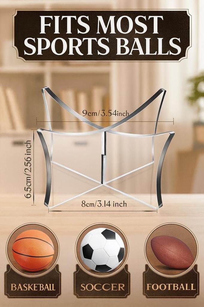 Ball Soccer Transparent Ball Storage Ball Holder [UQ Shoji] Display, Ball, Stand, Basketball, Volleyball,