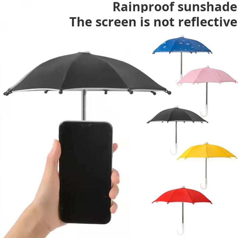1PC Screen Protector Anti-Reflective Phone Umbrella Anti-Glare Mini Windproof Sunshade Cover Outdoor Phone Accessories Universal