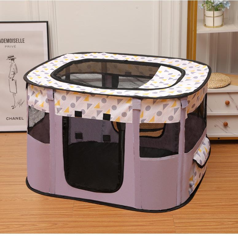 Pet Supplies Cat and Dog Villa: Spacious Tent and Enclosed Fence for Kittens and Puppies
