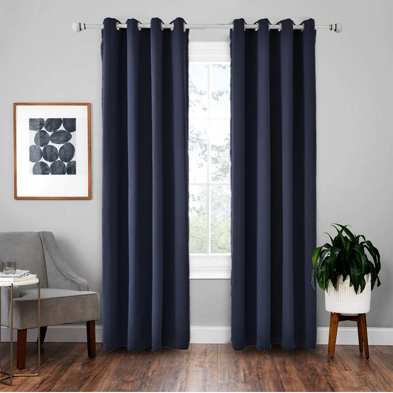Low Price Drive Dnu High Precision Finished Curtains Blackout Insulation Curtains Solid Color Curtains