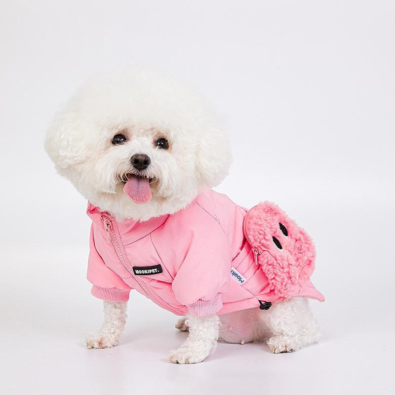 

Утепленный пуховик для собак, зимние теплые парки для кошек, ветрозащитная одежда для маленьких и средних собак, уличный костюм для домашних животных