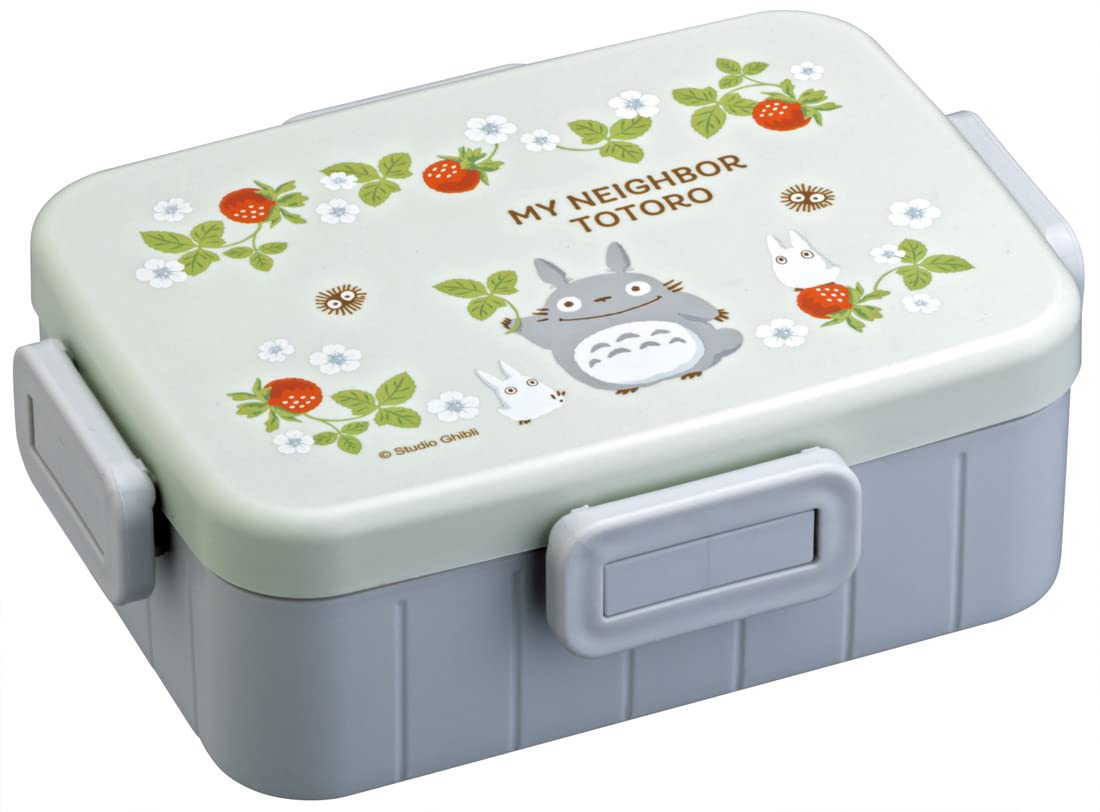 Skater Bento My Neighbor Totoro Raspberry Made in Box, Design, 650ml, Antibacterial, 4-Point Lock, Women s, Japan, YZFL7AG-A