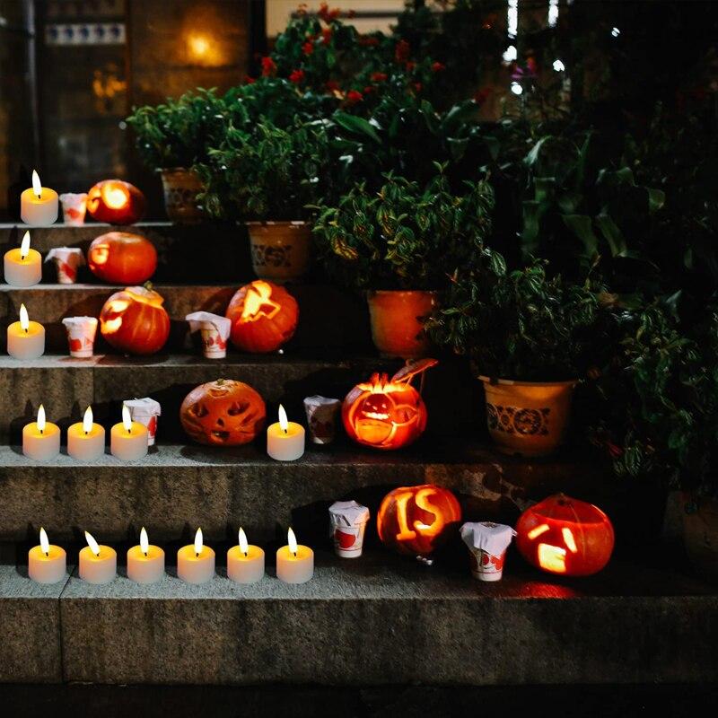 12Pcs/set Flameless LED Candles Flickering Lights Birthday Wedding Party Electric Candles Xmas Table Decoration Light XYZ