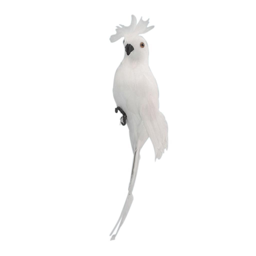 Vivid Macaw Parrot Ornament Imitation Animals Outdoor Garden Tree Home Decor