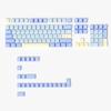 114 Keys Ink Blue Double Shot PBT Keycaps Cherry Profile Custom Keyboard Key Caps for Gateron MX Switches Gaming Keyboards
