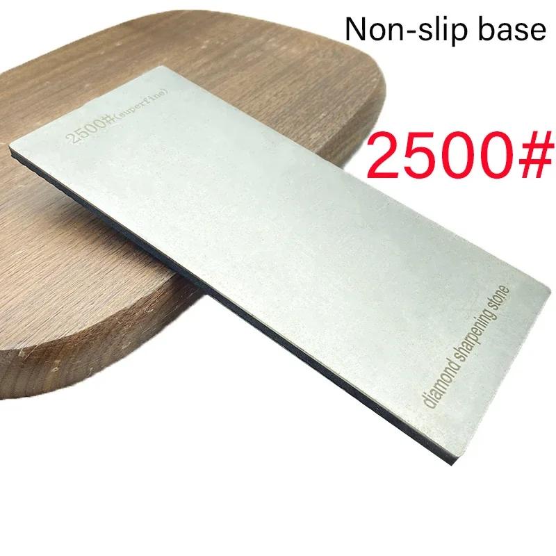 Diamond Knife Sharpener Diamond Sharpening Stones 80-2500 Grit Professional Kitchen Sharpening Tools Non-Slip Base Diamond 1pcs