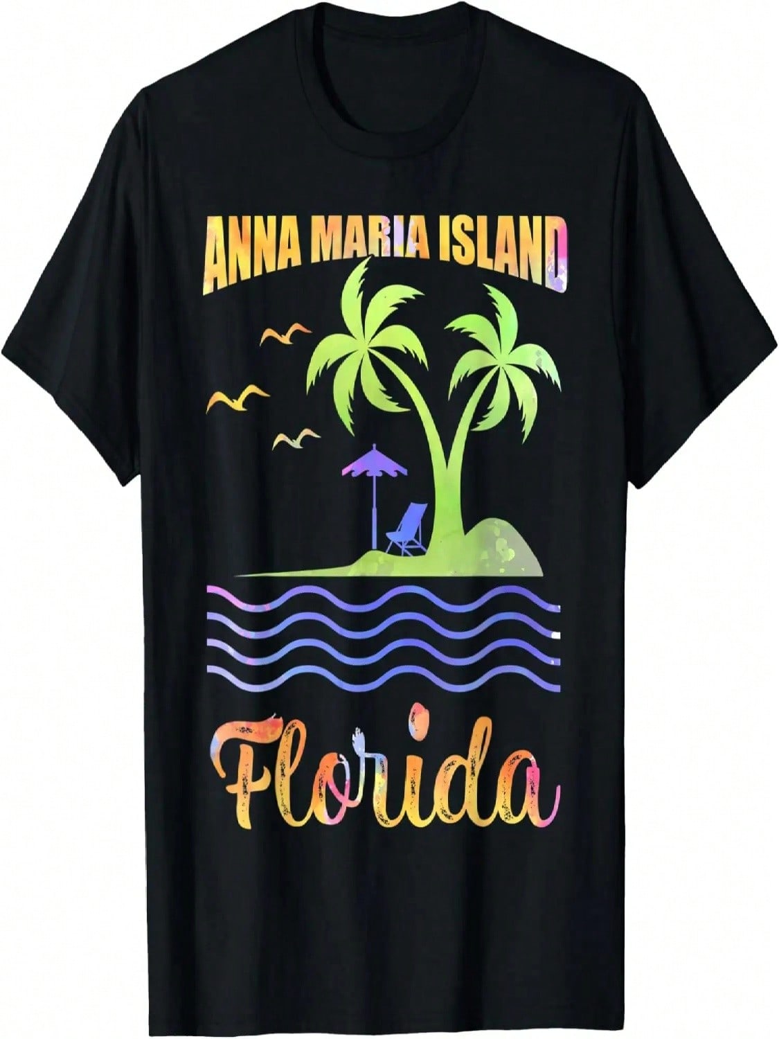 Summer Vacation Retro Sunset Florida Anna Maria Island T-Shirt S
