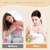 2025 Latest Model  Castor Oil Pack for Breast, 4 PCS Reusable Organic Castor Oil
