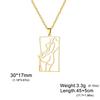 My Shape Shapely Beauty Women Necklaces Charming Pictorial Girl Pendants Pendants Neck Chain Stainless Steel Fashion Jewelry