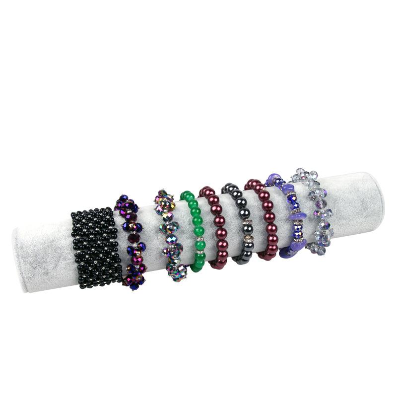 3D Jewelry Bracelet Display Stand Black Velvet Sky Pillar Bracelet Stand Jewelry Storage Stand Watch Necklace Display Stand