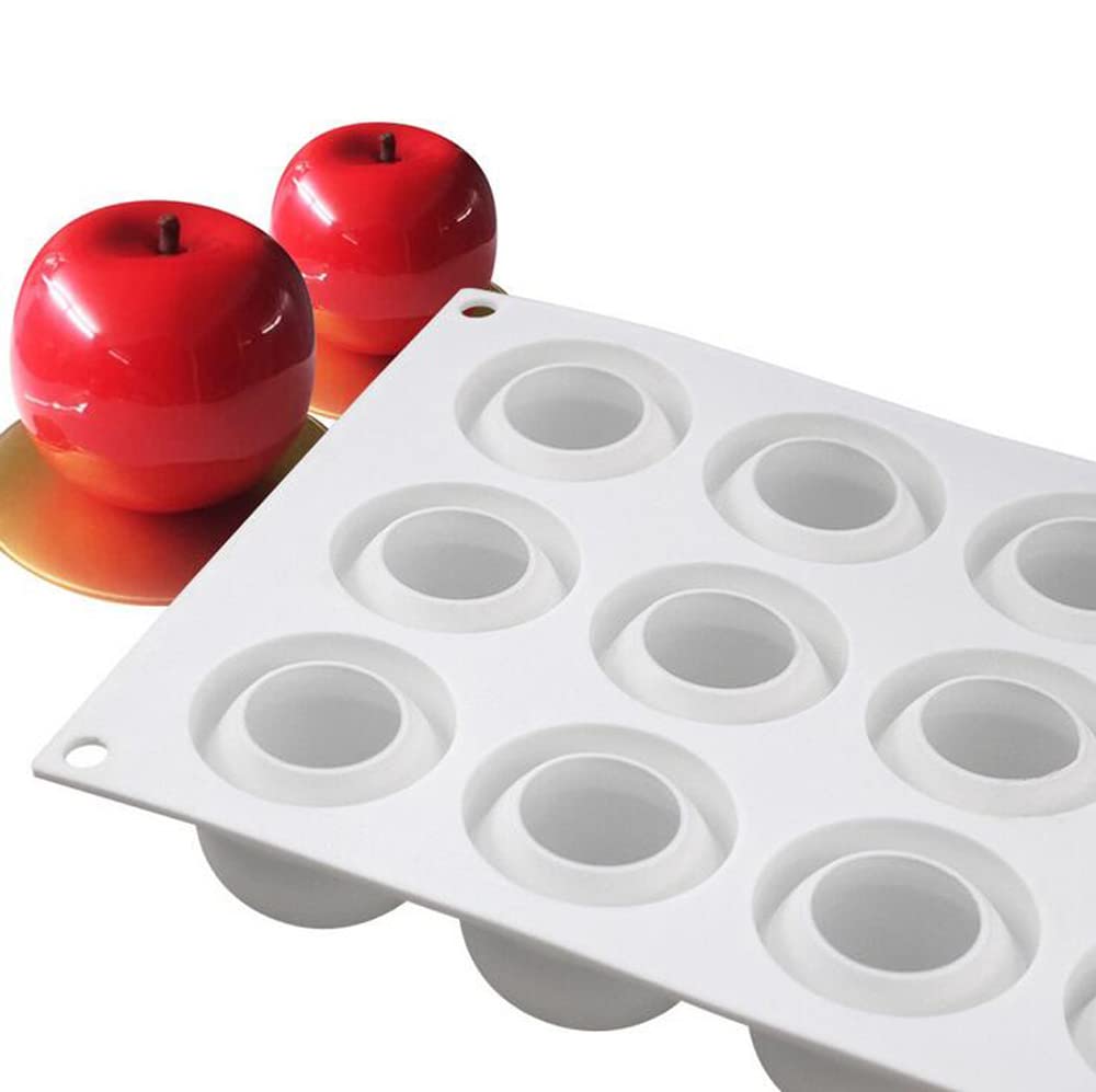 Silicone cake mold, bakeware, dessert mousse, DIY soap candle mold, 15 holes, apple