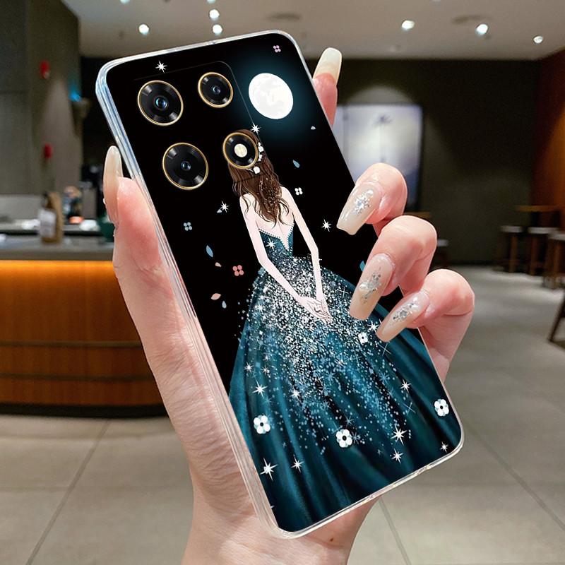 For Infinix Note 30 Pro Cases Note 30 VIP Flower Phone Cover Bumper For Infinix Note 30 5G X6711 Note30 4G Soft Silicon TPU Case