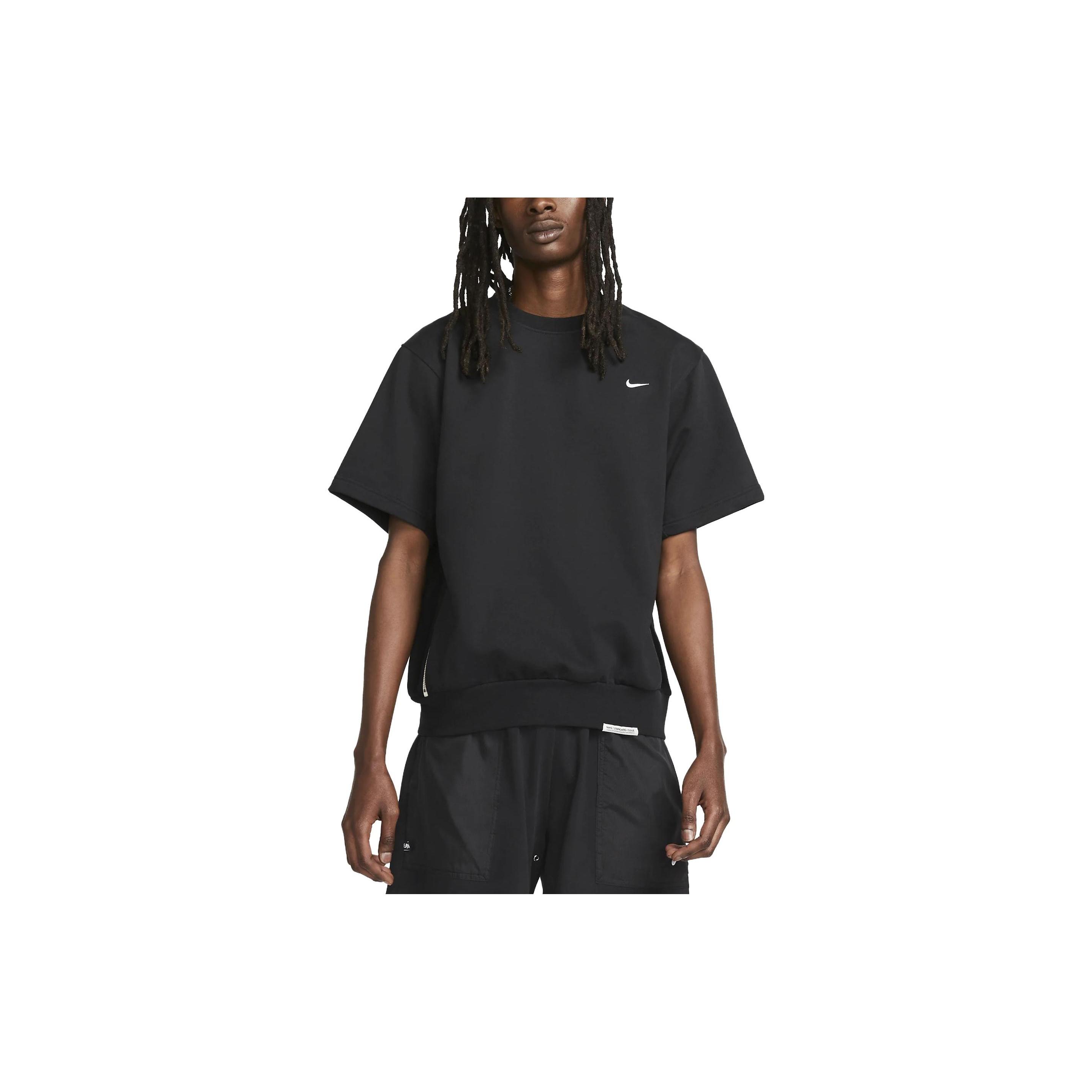 Nike Dry Fit Standard Issue Short Sleeve Basketball Crew Black Men s DX0328-010 M