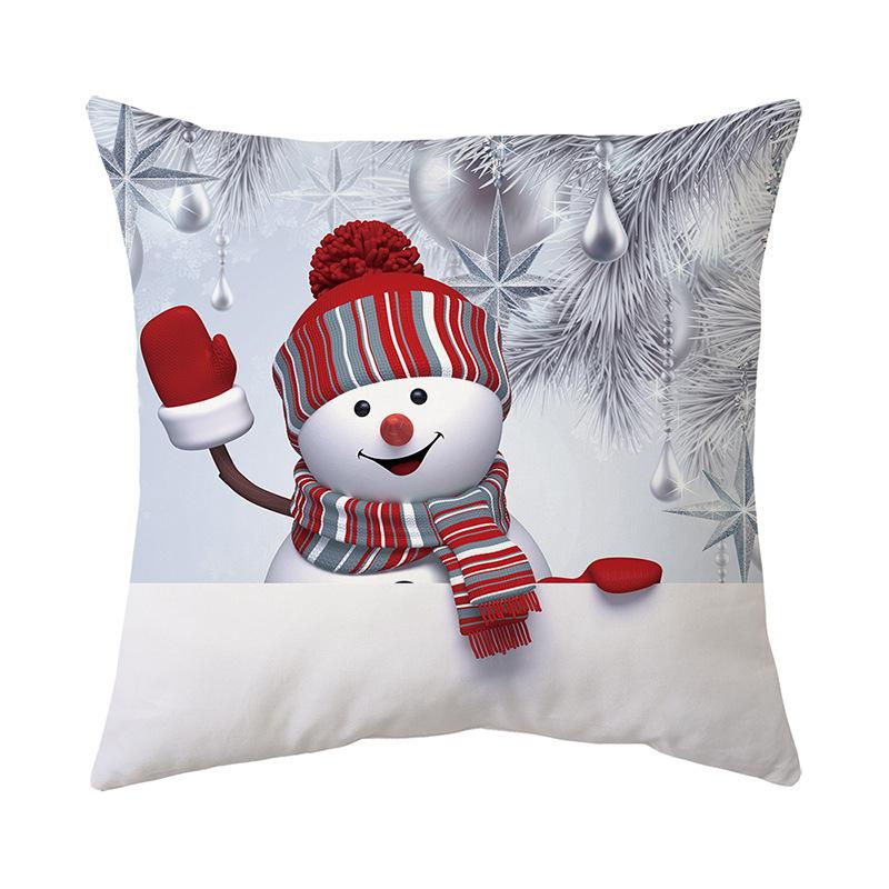 Christmas Atmosphere Home Pillow Cushion Cover Holiday Gift Nap Sofa Car Gift Pillow