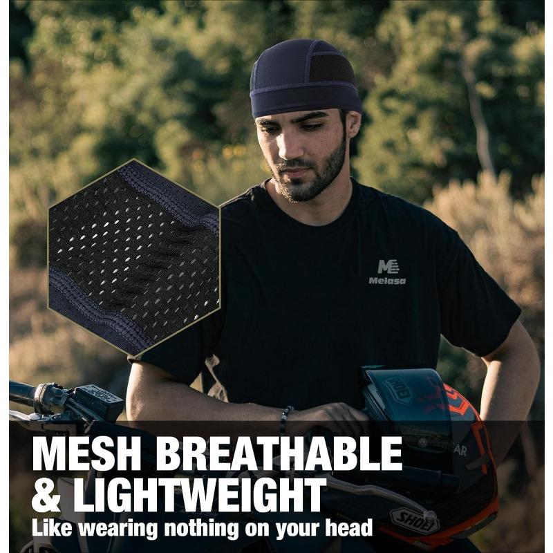 1PC cycling motorcycle helmet lined with sweat-proof cap, lightweight breathable mesh helmet liner, unisex
