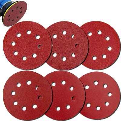 5 Inch Sanding Discs,Round Hook and Loop Sandpaper for Random Orbital Sander 40 60 80 120 150 240 320 400 600 Grit