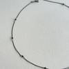 geegee black chain dol necklace