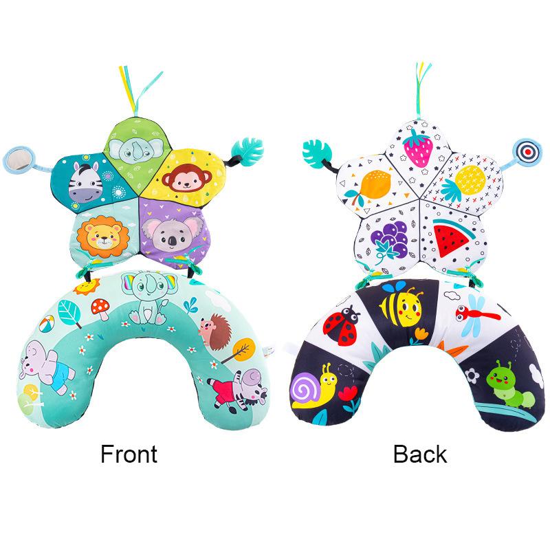 Baby Tummy Time Toys Black White High Contrast Baby Games Montessori for Babies Newborn Infants 0-6 6-12 12-18 Months