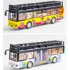 1/50 Scale Υπαίθριο Tour Bus Diecast Car Model Toy, Pull Back Toy Vehicle with Sound and Light for Kids Toddler Boys Girls Gift Collection