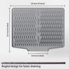 Large Folding Drainer Mat Anti-Slip Sink Mat Hot Pot Holder Silicone Dish Drying Mat  Home