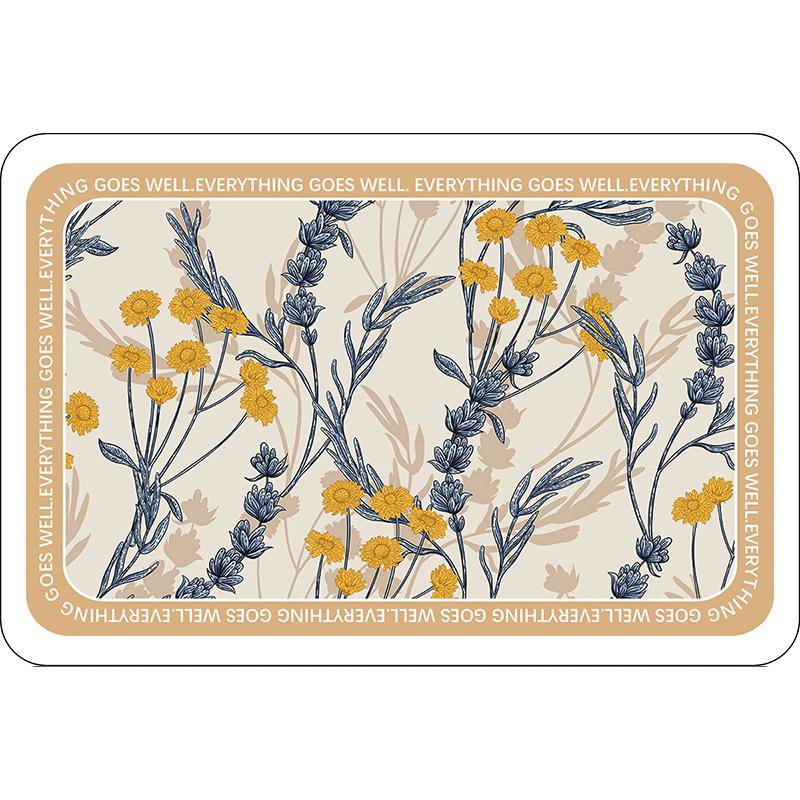 Minimalist Absorbent Diatomaceous Earth Bathroom Floor Mat - Easy Clean, Dirt-Resistant Toilet Pad