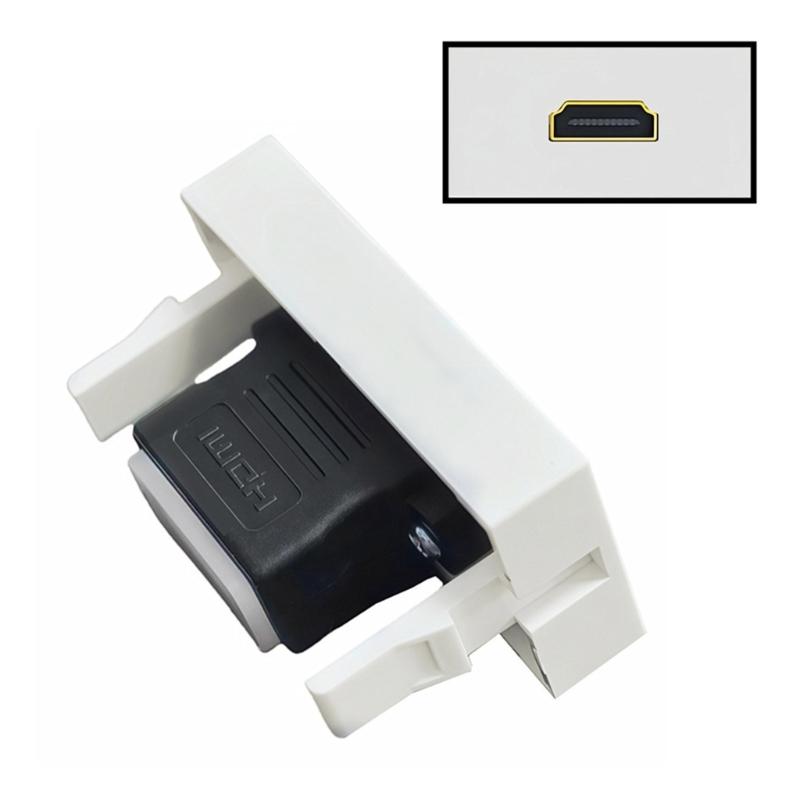 HDTV Female To Female Socket Connector Module For Wall Face Plate Easy Installation Home Theater Accessories