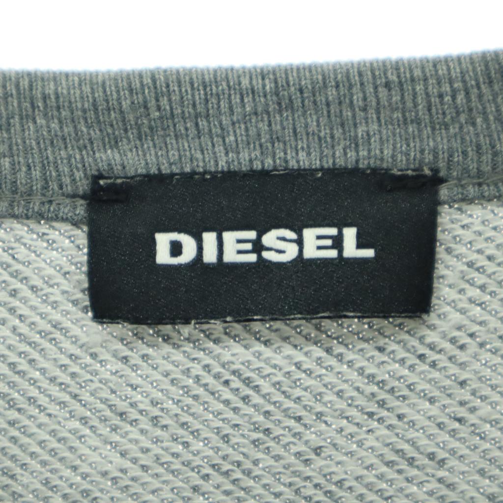 DIESEL Print Long sleeve trainer gray sweat Men's Used
