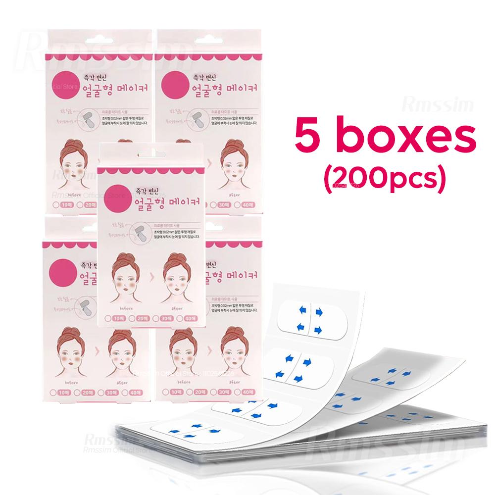 40-120PCS V-Shape Face Wrinkle Sagging Skin Adhesive Tape Lifting Face Stickers Invisible Transparent Thin Face Patche Lift Tool