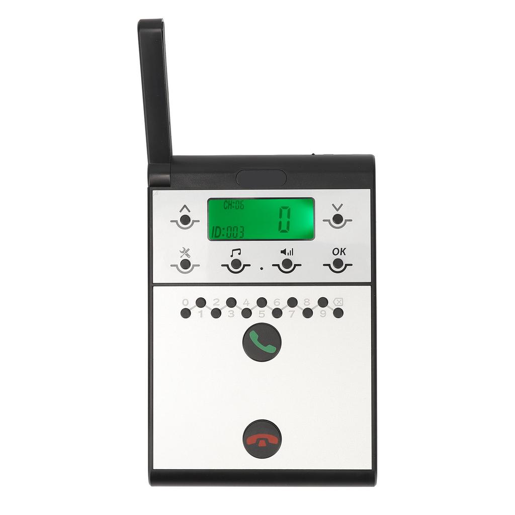 Drahtloses Gegensprechanlagensystem 2 km Reichweite LED-Bildschirm Raum zu Raum Sub-Master-Gegensprechkommunikation