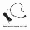 Ergonomic Dynamic Headset Microphone 5m/16.4ft Wired Microphone Earhook Microphone  Speech
