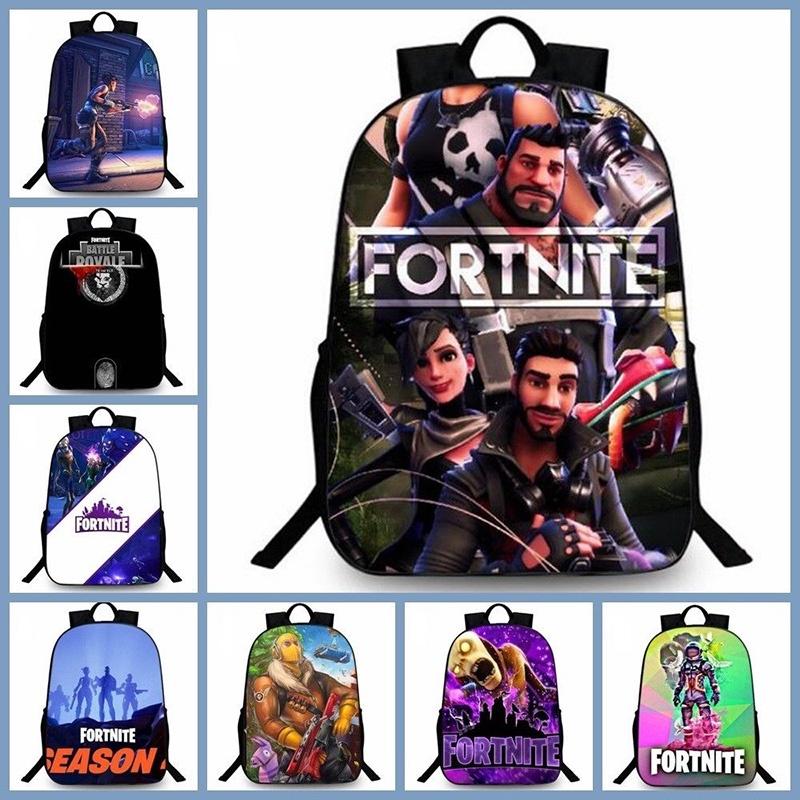 3d Fortnite Game Print Backpack Bookbag School Laptop Travel Bag Boy Girl