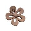 7cm Frosted Flower Claw Hair Clip - Five-Petal Candy Color Updo Accessory