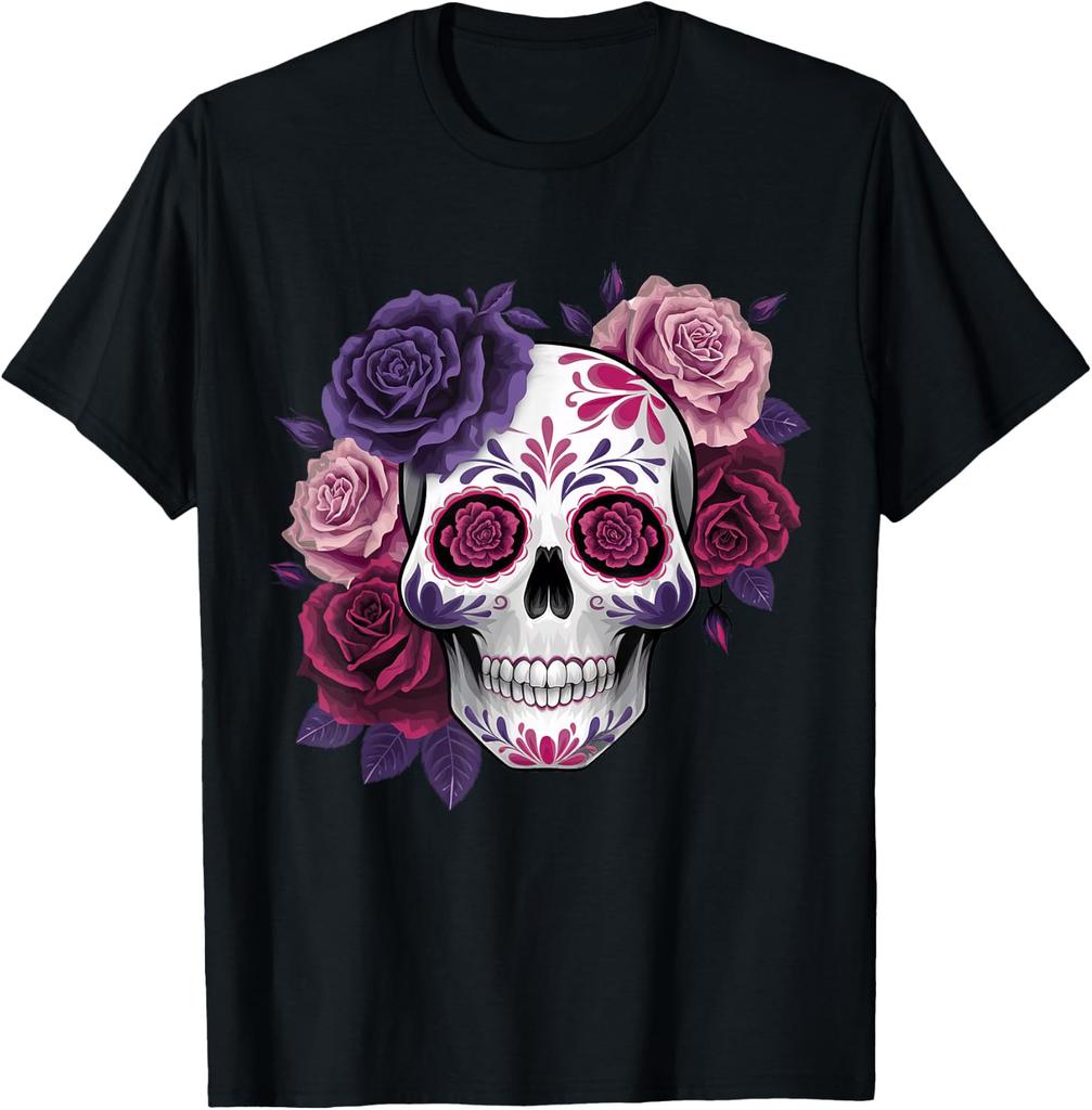 Dia De Los Muertos Costume Day of The Dead Sugar Skull T-Shirt