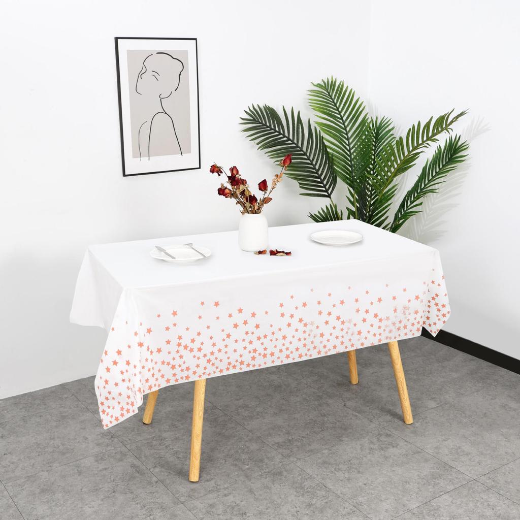 Polka Dot Disposable PEVA Plastic Party Tablecloth