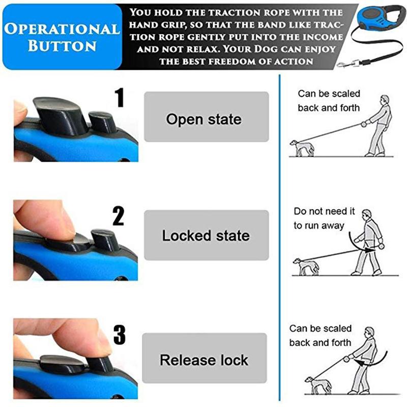 Telescopic Rod for Pets In Blue Color with a Length of 3 Meters