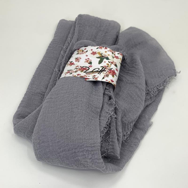 Women Cotton Scarf New Summer Girls Solid Color Sunscreen Thin Scarves Soft Shawl Foulard Viscose Spring Lady Wrap Shawls