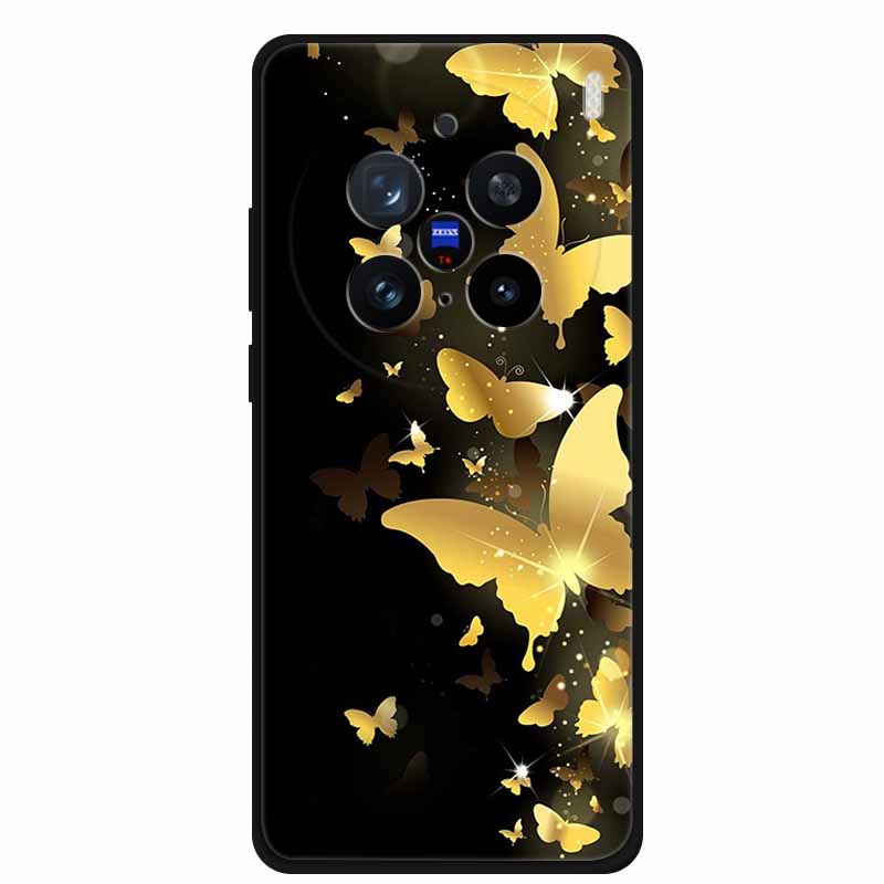 

For Vivo X200 Pro 5G Case Luxury Black Silicone Soft Phone Case For Vivo X200 Pro Back Cover Case X200Pro 6.78 Protective Shell Vivo X200 Pro 5G