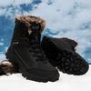 Winter Outdoor wasserdichte Herrenstiefel, russischer Stil, Stiefeletten für Herren, Schneestiefel, Übergröße 40–48