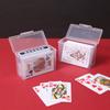 Boîte de rangement pour cartes en plastique transparent vide Boîte de rangement pour cartes à collectionner Étoiles du football Étui portable pour cartes à jouer Contenant pour cartes