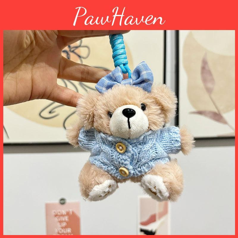 Plush Bear Lovely Keychain Character Doll In Soft Fabric Ideal For Gifting Collectibles And