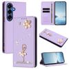 Blocking Ballet Girl Flip Wallet Leather Case for Samsung Galaxy S26 5G – Purple, Compatible with Galaxy S26 (5G)