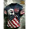 America 250th Anniversary 3D Print Mens TShirt USA Flag 1776–2026 Patriotic American Independence Day Apparel Fourth Of July Top