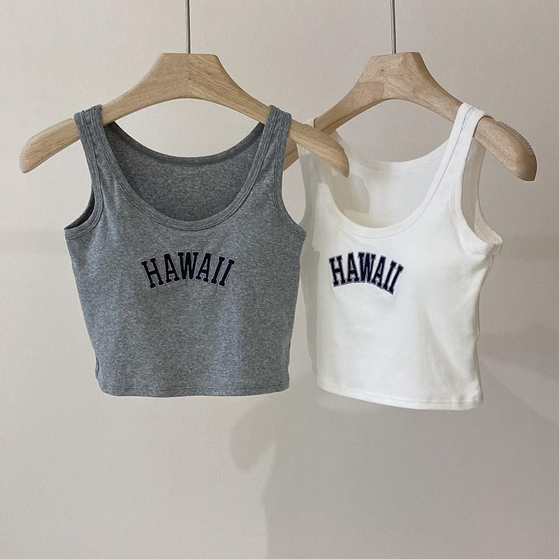 

Новая майка с вышитой монограммой на хлопковой основе и простое короткое спортивное нижнее белье с накладкой на грудь One size