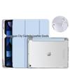 iPad 11 Protective Case with Pen Holder - Fits 6th Gen, 7th Gen, 10.2" Airbag, Pro 12.9" Models, Transparent Cover