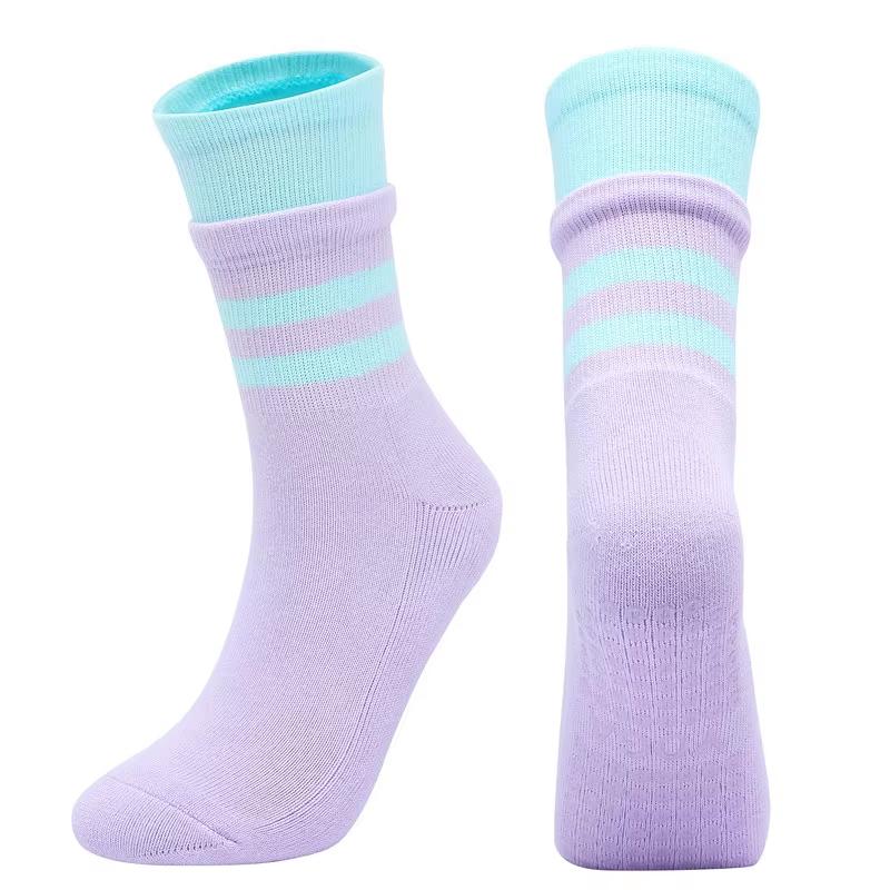 Yoga Socks Professional Non-slip Breathable Mid-tube Pilates Sock Ladies Cotton Gym Fitness Silicone Indoor Floor Socks