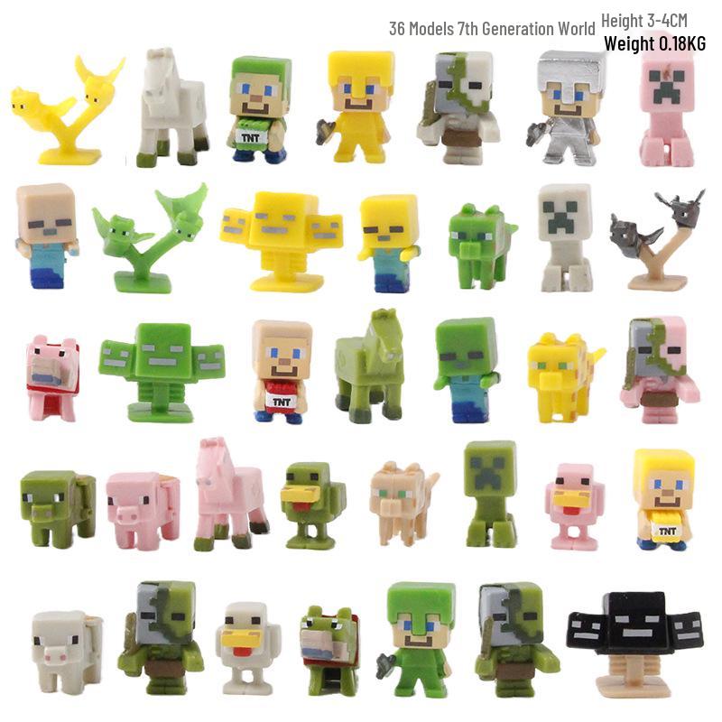 My World Figurines: 36 Styles of 1st-4th Gen Ornaments, Claw Machine Dolls, Cake Decorations & Blind Box Gashapon