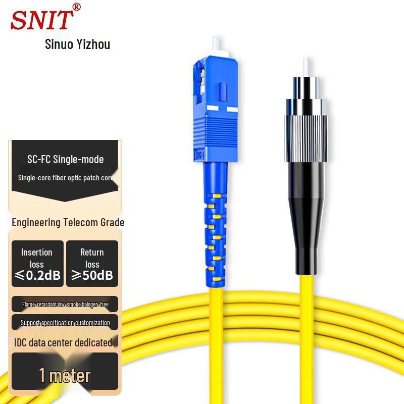 

SNIT Telecom-Grade Fiber Optic Patch Cable 1m