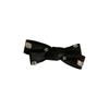 Black Rock Sugar Hairpin with Small Butterfly Knot and Glittering Diamonds for The Side Braid Hair Accessory, Headwear, Side Clip, Elegant Style