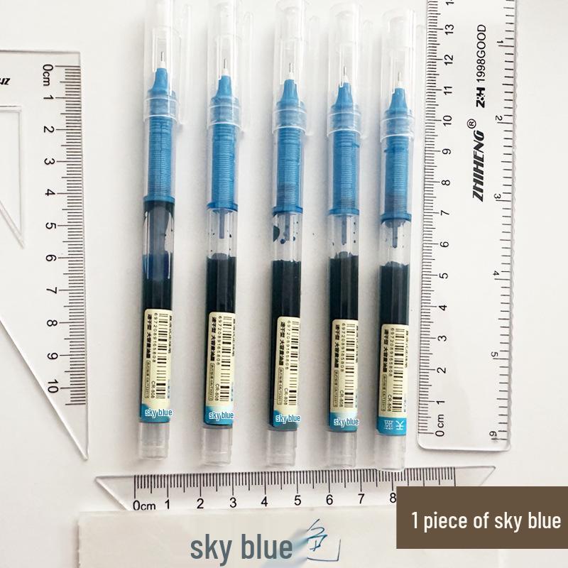 12-Color Quick-Drying Large Capacity Rollerball Pens, 0.5mm Ink, Cute Multi-Color Set